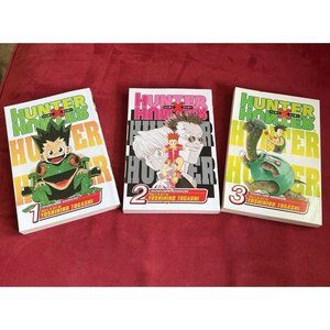 Hunter x Hunter Shonen Jump Books, Yoshihiro Togashi (English) - Vol 1,2,3 - EUC